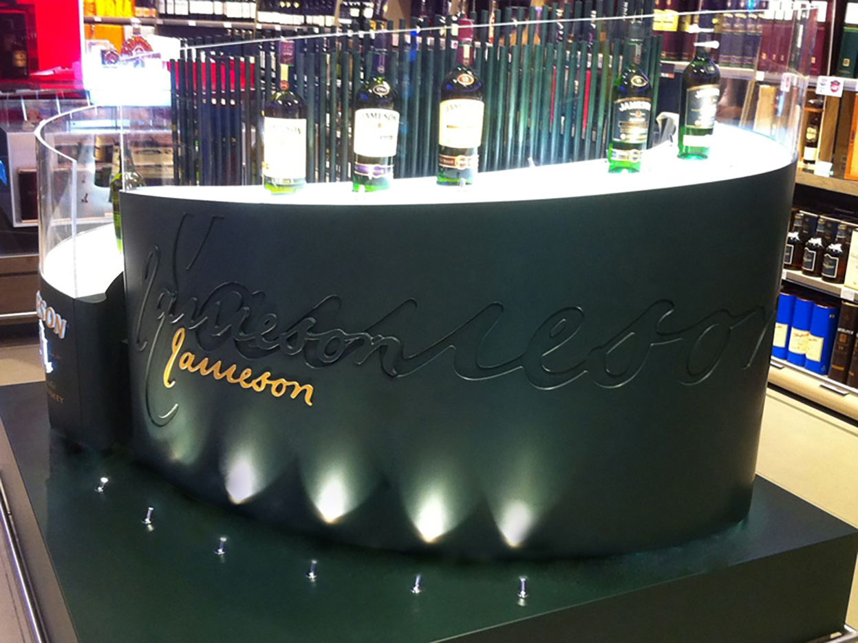 Jameson Irish Whiskey display